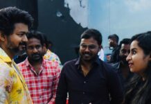 Sivaangi Krishnakumar Instagram - And this happened 🥶 in the sets of jolly o jhymkhana🌟 Thankyou #Thalapathy for the kind words❤️ @sivakarthikeyan anna ungalku evlo nandri sonnalum pathathu❤️ @jagadish_palanisamy