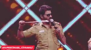 Sivaangi Krishnakumar Instagram - Unakum enakum set e aagadhu😂 . . #arrahaman #trishakrishnan #simbufans #vtv #supersinger7 #vijaytelevison
