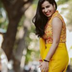 Sivaangi Krishnakumar Instagram - A yellow dress and yelloads of happiness 💛🌝 PC @arunprasath_photography Wearing : @label_prabuselvaraj @prabuselvaraj_