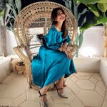 Sneha Instagram - Love love this blue....... 👗 @geetuhautecouture PC @prasanna_actor #bluedress #vacaypics #hubbyclicks😍 #loveurself❤️ #noregrets #livelife
