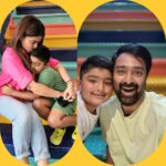 Sneha Instagram - You are the colors of our rainbow!! Love you Vihaan❤️ @prasanna_actor #vihaan #momdadlove #urthebest #vacaytime