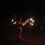 Sriti Jha Instagram - My first flow with fire Can’t thank @shubhimittal19 and @kjmittal enough for teaching Thank you @shrutinagrawal @rockstar_elijah @seedsofbanyan for hosting this magical night @rap_rowdies for non-stop brilliance throughout the fire show Thank you @yash_indap for these killer pictures P.s: notice the happy idiot in the fourth picture… if exhilerence had a face😁