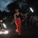 Sriti Jha Instagram - My first flow with fire Can’t thank @shubhimittal19 and @kjmittal enough for teaching Thank you @shrutinagrawal @rockstar_elijah @seedsofbanyan for hosting this magical night @rap_rowdies for non-stop brilliance throughout the fire show Thank you @yash_indap for these killer pictures P.s: notice the happy idiot in the fourth picture… if exhilerence had a face😁