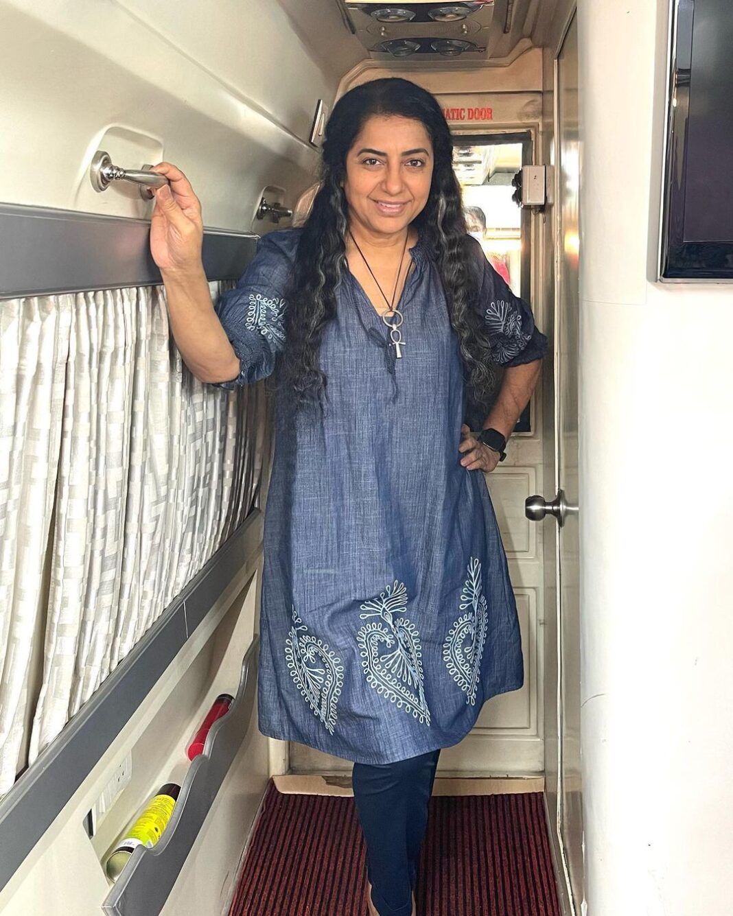 Suhasini Maniratnam Instagram - Work mode. Gorgeous gods own country. So beautiful.