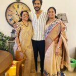 Sundeep Kishan Instagram - Happy Mother’s Day to the 3 most important women of my Life… 🤍 Amma , Papaka (Aunt) & Mouni… 🤍 Love You 🤍 Ok going back to being a brat now 🙇🏻 @kanaka.durga.75873 @pb.mounica