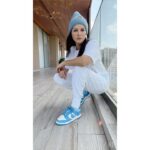 Sunny Leone Instagram - Comfy kinda day in my Nike Dunk low ‘coast’ By @savage_kicks7 and @iamanimalofficial thanks guys! Thanks @hitendrakapopara and @tanyakalraaa for finding me these kicks.