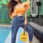 Vedhika Instagram - 🎸 📸 @sickfreek Location: @bangalorebrewworks Hair @rupailthakur Assistant: Flora Bangalore Brew Works