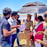 Vidhya Instagram - Scorching summer heat🌞🥵😎Had a wonderful time working with Director Somnath and team🤗🤍 #behindthescenes #aboutlastweek Mahabalipuram, Tamil Nadu, India
