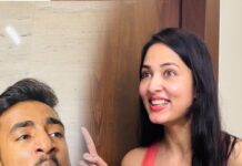 Vidisha Instagram - When you take songs seriously 😅 @vivekkeshari1 @vidishasrivastava . . . . . . #ViralBoy #Vivekkeshari #Song #SunoKahoSuna