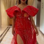 Yaashika Aanand Instagram - SHOWSTOPPIN’ in red 💋 Wearing @krishkarthik_official Mua @sujithahairandmakeup 📸 @amy_gow19 paploo 💕 Heels @stevemadden . . #trendingreels #explorepage #sway #reels #rampwalk Taj Coromandel