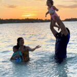 Yash Instagram - Water and sand never gave me so much fun, like it did with these tiny tots!! @travelwithjourneylabel @conrad_maldives #travelwithjourneylabel #conradmaldives #journeylabel #stayinspired #themuraka #youarespecial Conrad Maldives Rangali Island