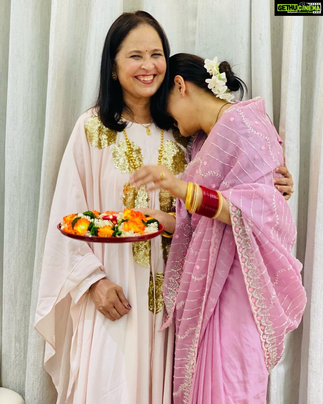 Yuvika Chaudhary Instagram - Moms are perhaps the most selfless people in the world. One cannot begin to count the sacrifices they make to ensure their kids’ happiness and well-being. However, their softness is not to be taken for granted. For they can do anything to protect their children from evil or harm. I m blessed with two moms 🧿 thank you god 🙏🏻