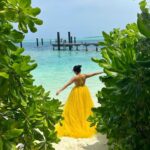 Ahana Kumar Instagram - washed ashore … How beautiful are you .. @hideawaybeachmaldives 🌻 @pickyourtrail 🌸 Wearing @ahamboutique ✨ @linkinrepspvtltd #Pickyourtrail #UnwrapTheWorld #LetsPYT #hideaway #maldiveshideaway #hideawaybeachmaldives #myhideaway #LinkinReps #Maldives #vacation 🦋 Hideaway Beach Resort & Spa Maldives