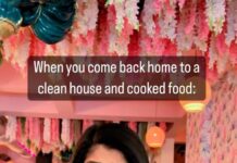Aishwarya Sakhuja Instagram - NOT AT All BASED ON TRUE EVENTS @rohitnag9 and I believe in taking care of the house happily together and have divided chores. A gender equal house equals a happy house! Comment below if your life partner is as efficient a home maker as mine . . . #genderequality #aagepeeche #golmaal #husbandwife #feelkaroreelkaro #feelitreelit #reelsinstagram #reel #reelsvideo #genderfluid #love #happytogether #togetherness