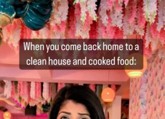 Aishwarya Sakhuja Instagram - NOT AT All BASED ON TRUE EVENTS @rohitnag9 and I believe in taking care of the house happily together and have divided chores. A gender equal house equals a happy house! Comment below if your life partner is as efficient a home maker as mine . . . #genderequality #aagepeeche #golmaal #husbandwife #feelkaroreelkaro #feelitreelit #reelsinstagram #reel #reelsvideo #genderfluid #love #happytogether #togetherness