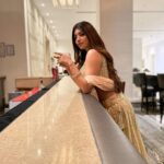 Akanksha Puri Instagram - Expresso Martini anyone 🍸? . . . Styled by - @styleitupwithraavi Outfit by - @frontierphagwara Jewel by - @bombay.creations Makeup by - @sculptstoriesbyrheamadan Hair by - @hairstylebysimmyupadhyay #monday #mondaymood #wedding #instagood #instagram #weddingphotography #fun #picoftheday #photooftheday #love #goodvibes #fun #smile #happy #fashion #style #me #beingme #akankshapuri #❤️