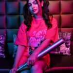 Akanksha Puri Instagram - Let’s play 😎💜 . . #fun #fashion #photoshoot #beauty #style #me #girlswithtattoos #photooftheday #picoftheday #instagram #instagood #goodvibes #fitness #love #trending #happy #smile #fun #beingme #akankshapuri #❤️ Photograher @aashkapatelphotographyy Location @courtyardmumbai Mua - @riyamishra_makeupartist Hairstylist - @makeoversbydhruvidoshi