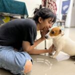 Akshara Haasan Instagram - Puppy love series. Secrets are always best kept with our besties. Secret session with this cutie @connor_theterrier