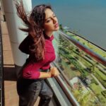 Amala Paul Instagram - Wind in my hair. Don't care! 💃 #sundaybrunch #brunch #brunching #freespirit #freeeeee #greatvibesonly #ootd #bossup #glamup #glowdess