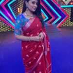 Ammu Abhirami Instagram – Styled by @indu_ig
Saree and blouse by @ruffle_trends