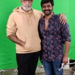 Amzath Khan Instagram - Such a wonderful experience working on the promotions for Veetla Vishesham , especially with Sathyaraj sir :) #zeestudios