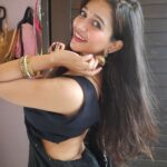 Anaika Soti Instagram - I think I'm in love with black sarees 🖤