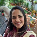 Anasuya Bharadwaj Instagram - It gives me so much strength and positive vibe when I get connected to our cultural beliefs and practices whenever I find the time.. widens my mind and spirit.. VatSavithri Puja ka Subhkaamnaye 🙏🏻 Vata Savithri Puja Subhakankshalu 😌🙏🏻