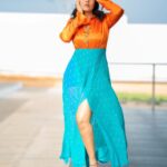 Anasuya Bharadwaj Instagram - Its a stretchy kind of a #Thursday #LazyLamhe 🫠 For #Jabardast #tonyt Outfit & Styling : @gaurinaidu 🩱 PC: @freeze_the_seconds46 🧡