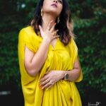 Anasuya Bharadwaj Instagram - Audacious! 🌟 For the Title and Logo Launch of my next.. #ARI - My name is Nobody ! Styled by @rishi_chowdary 💛 Outfit @shaayabytriptisingh Accessories @houseofqc PC: @verendar_photography 🥰