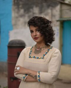 Angana Roy Instagram - ভালোবাসার মরশুম 

Outfit :@anushree_malhotra_designs 
Photography :@rieo_creations 
Make-up :@samitavod 
Hair :@bithi.roy.7712 
Shoes: @official.huedkick
Organized by @inkcollab.pr - 
@sanjuktan @soujannya_das @saswatach6 💛

✨

#sundaysunshine #juneteenth #sundaypost
#photoshoot #fashionshoot #curlyhair
#curlyhairstyles #whitelover #moodoftheday #streetsofindia #kolkatastreets #lanes #streetphotography #makeuponfleek #blueisthecolour #hairstyling #septumring #nosering #intricatedesign #designerclothes #kurtaset #anganaroy #lovefromA #loveandlight