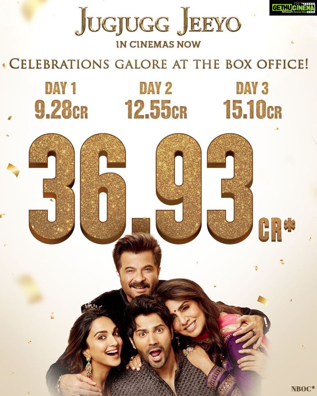 Anil Kapoor Instagram - Happy Monday!! Thank you for all the love!! Keep it coming ♥️♥️ @karanjohar @apoorva1972 @ajit_andhare @neetu54 @varundvn @kiaraaliaadvani @manieshpaul @mostlysane @raj_a_mehta @rishiwrites @dharmamovies @viacom18studios @tseries.official