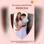 Anita Hassanandani Instagram - #Flu… Every time we hear this word, we think it’s just a bad cold, however, it could be much more serious. Kids could fall sick in #monsoons and catch the #flu. Vaccination is one of the effective ways to combat #Flu, along with practicing good hygiene like washing hands and distancing from people who are infected. I nominate @ankzbhargava @chloejferns @anusoru to join this movement to protect your child from #Flu and share your photo with your child using this filter in simple steps: Search for the filter- *myvaxihub* using Browse effects and post it on your feed tagging @myvaxihub Aaruu is #FluProtected, is your little one too? Let's join hands and minimize the spread of #Flu through Vaccination. Just like I did, consult your pediatrician for more information and visit https://www.myvaccinationhub.in/en/vaccination-by-disease/influenza. And don’t forget to follow @myvaxihub for more content on disease & vaccination awareness. #Flu #FluProtected #ProtectionFromFlu #FluJab #FluShot #HealthKaPassport #HealthyBabyHappyBaby #BabyCare #BabyHealth #Monsoon #Rains #BacktoSchool #Ad