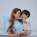 Anita Hassanandani Instagram - You know what keeps my baby happy all the time? Cotton-like softness! His Pampers Premium Care diaper is a real testament to the fact that babies are truly happy when they’re comfortable. Here’s to real joy and delight for my Aaru and me!