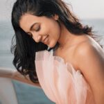 Anju Kurian Instagram - Salty air, sun-kissed hair & 🌊!!! Shot by - @prashanth_bionic Styled by - @my_cup_of_rum MUA- @femy_antony__ #crusing #traveller #sealife #cruiselife #sunkissed #saltyair #wallpapers #ootd