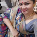 Anuya Bhagvath Instagram – Sarees and big bindi! So much character! My favourite look #actor #anuya #smile #character