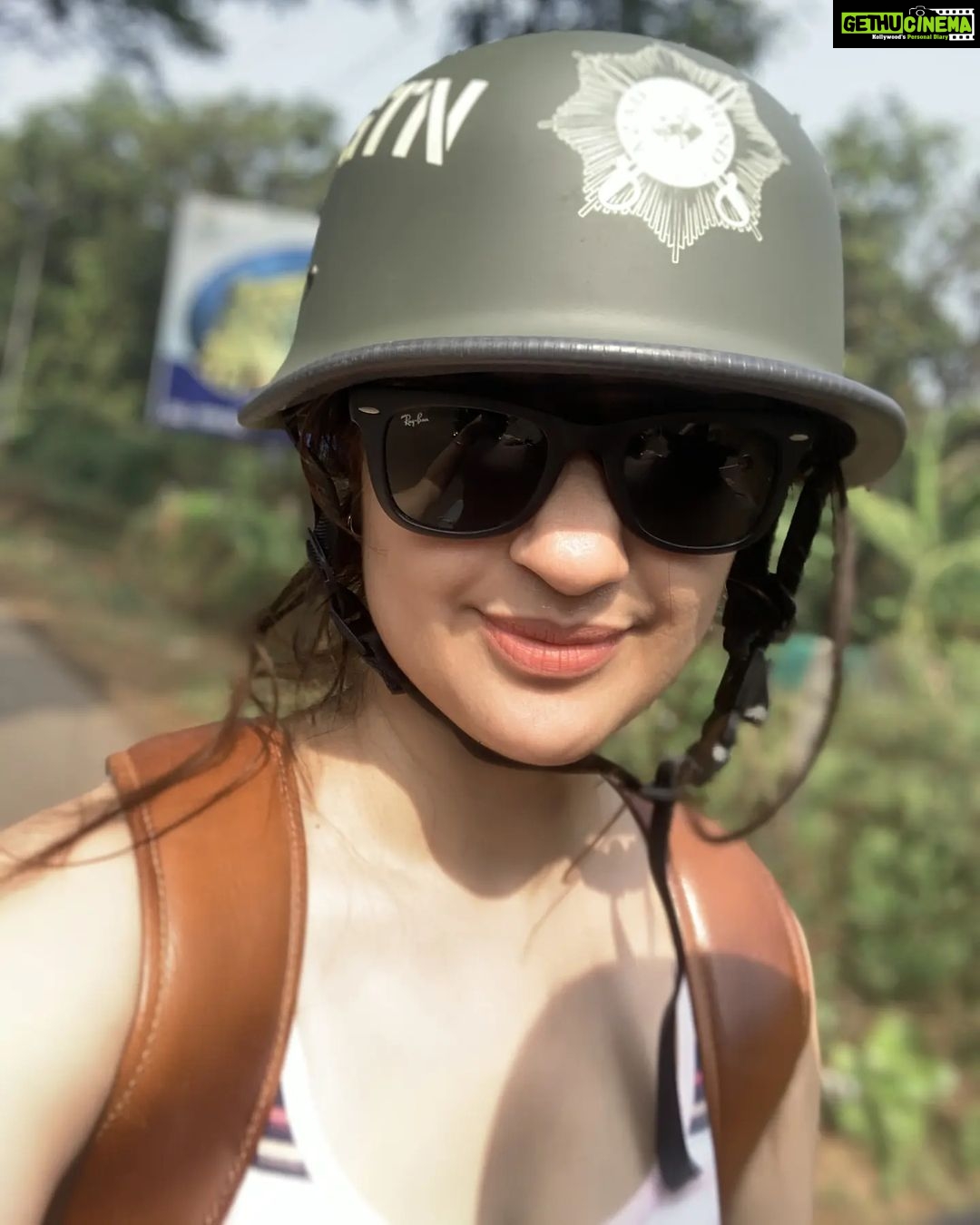 Archana Instagram - It's cool to wear a #helmet but it's even more cooler when u wear it knowing someone back home is feeling #safe and #secure because you chose to wear it :D Alibaugh