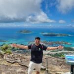 Ashwathy Warrier Instagram - Traveller mode 🧳🕶🌞 #travel #travelling #sun #explore #experience #new #adventure #sand #beach #capoliatrail #view #travelpartner #bluesky #ontopoftheworld Seychelles Island, East Africa