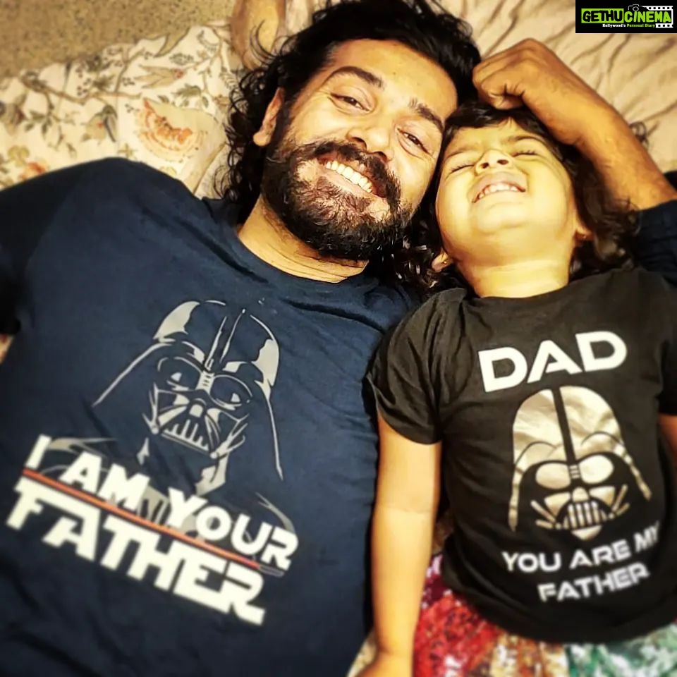 Ashwin Kakumanu Instagram - Happy fathers day! Same birthday, zodiac,chinese zodiac and twinning. May the force be with us. #starwars #geeks