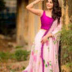 Athulya Ravi Instagram – I prefer living in color !! 🌈🟣❤️💕💙💗💛💚!! 
👗 @rang_by_shilpa 👗
Blouse @naushinkiran 💗
Clicked @camerasenthil 📸