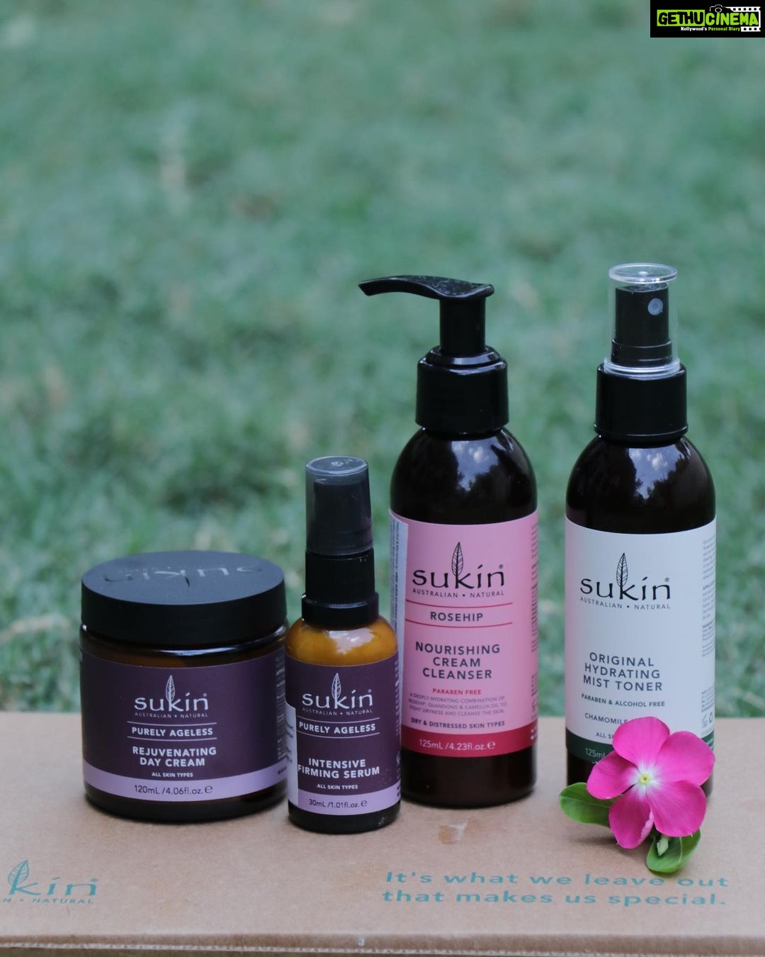 Bhanushree Mehra Instagram - @sukinskincare_india has recently launched in India and here I am today, delighted to share with you, my newest skincare essentials from Sukin! These products are vegan and have been curated using sustainably sourced ingredients! 🌱 From their most acclaimed Signature Range, the Hydrating Mist Toner is an alcohol-free toner that does much more than cleansing your skin like revitalising it in the middle of the day! Their Rosehip Enriching Night Cream is infused with Rosehip Oil & Kakadu Plum, ensuring your skin stays hydrated all night long. Their Purely Ageless Intensive Firming Serum helps retain the youthfulness of your skin. Their Purely Ageless Rejuvenating Day Cream is honestly your best friend if you want healthy, younger looking skin! And Sukin wants you to try these products out too! So, participate in this GIVEAWAY now! Here’s how to participate and win! 💝 1. Follow @sukinskincare_india 2. Tag 3 friends & ask them to follow @sukinskincare_india 3. Comment below a ‘self-care tip’ that you follow 4. Tag @sukinskincare_india and use the #NothingButSpecial 5. Note: Multiple entries are allowed with 3 different tags every time . . . #sukin #sukinskincare #allnatural