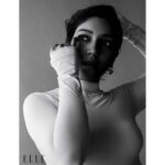 Bhumi Pednekar Instagram - Monochrome life 🖤 @elleindia . . . #ELLEfebruary #ELLEIndia #EyesOnThePrize #CoverGirl #February