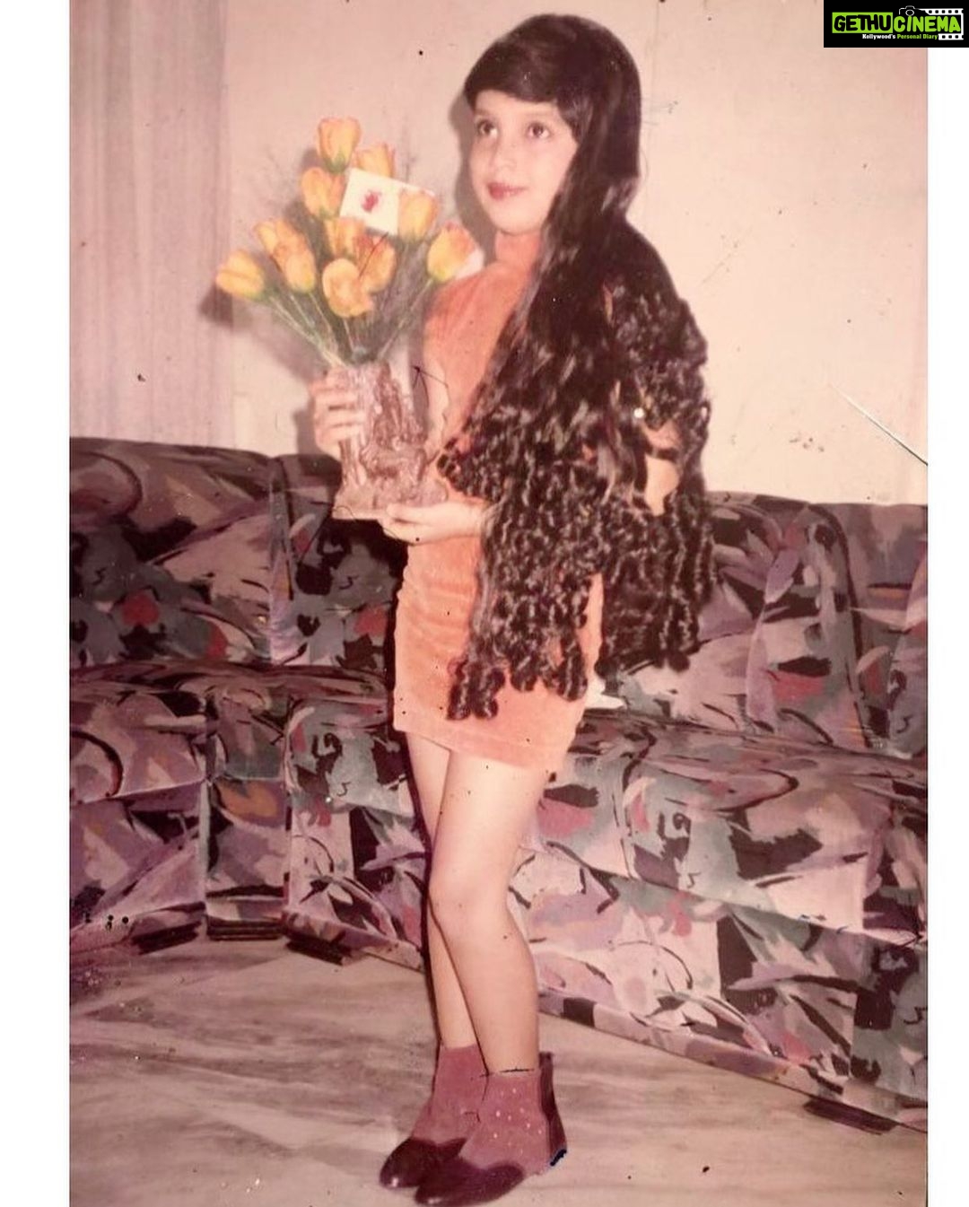 Bhumi Pednekar Instagram - Because Bachpan se heroine 😁#HappyChildrensDay . Thank you mummy and papa for letting the drama queen in me live and for nurturing it ❤️ P.s please don’t miss the wig in the last picture