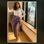 Bhumi Pednekar Instagram - Poser 💋 #SaandKiAankh Promotions Day 2 . . . . Styled by @pranita.abhi Assisted by @pragyanautiyal Makeup by @mitalivakil Hair by @aliyashaik28 Skirt: @thejodilife Shoes: @jimmychoo Earrings: @amrapalijewels