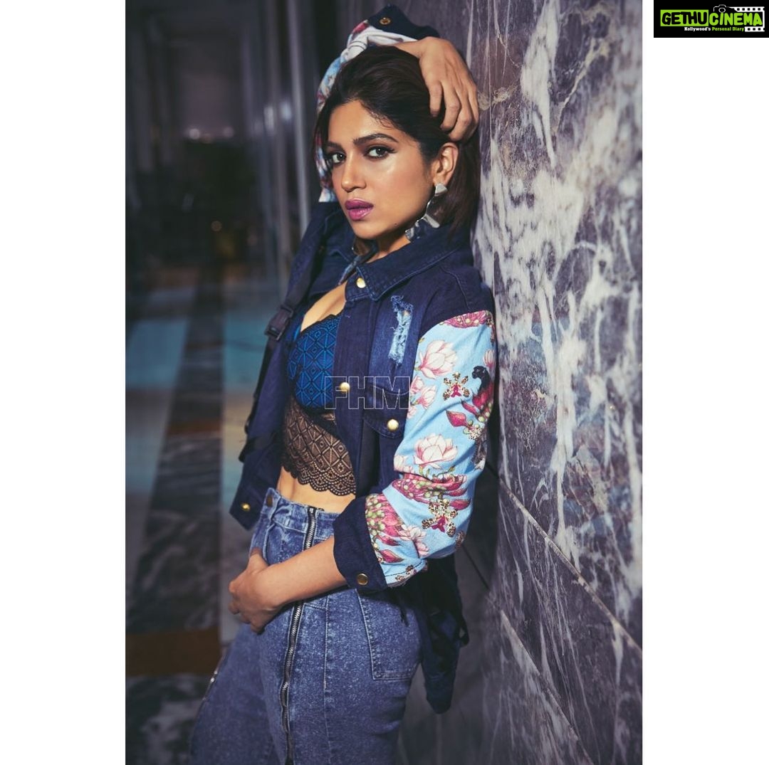 Bhumi Pednekar Instagram - Monday Blues...Uhhhh No 🤘🏻 @fhmindia . . . Clicked @rohanshrestha Hair makeup @eltonjfernandez #goodmorning #instagram #hello #monday #love #NoBlues #denim