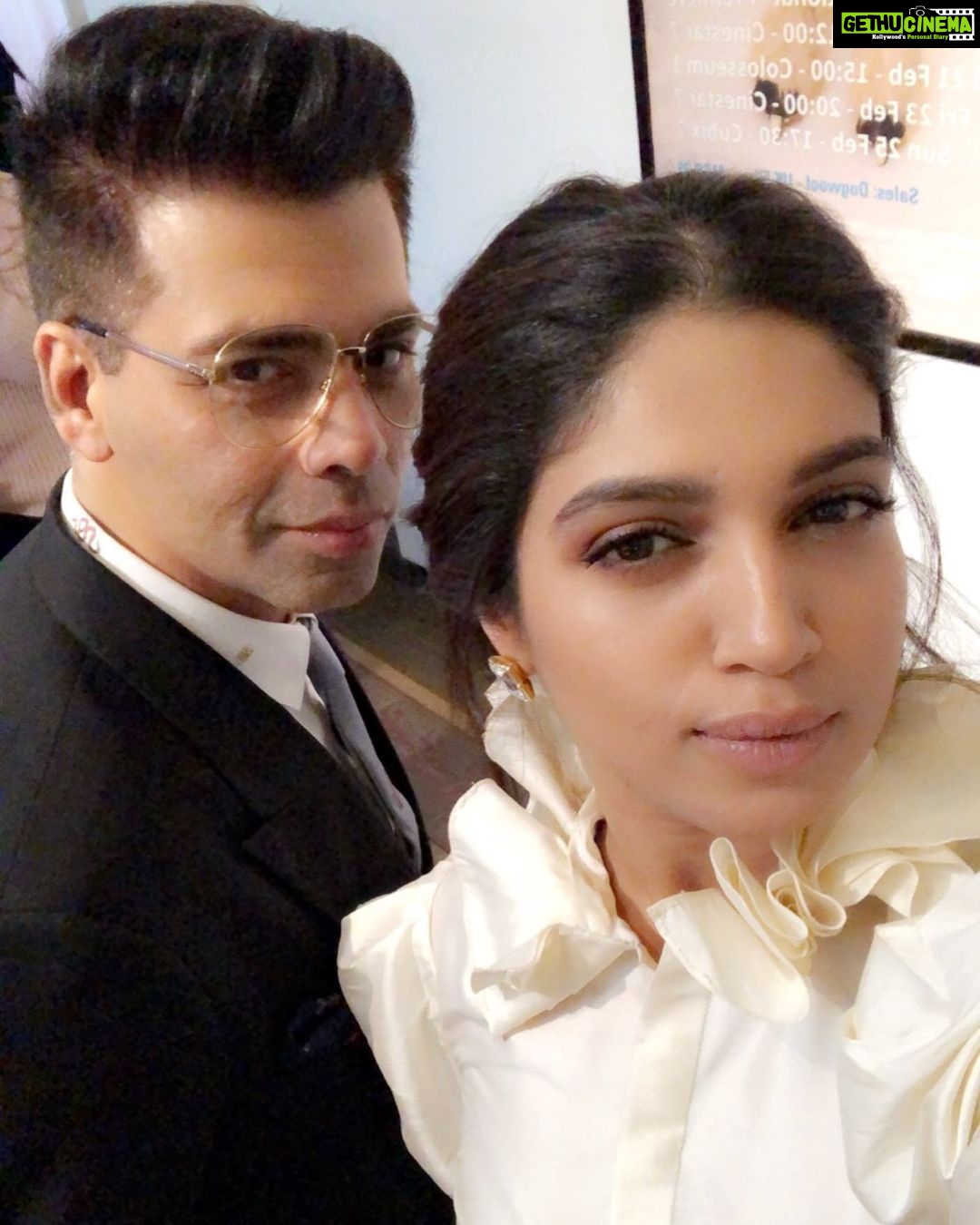 Bhumi Pednekar Instagram - Happy happy happy birthday @karanjohar 🎂 May this year be full of all things beautiful,good health and everything you desire.You’re an inspiration with a heart full of love and we really adore you ❤️ #Happybirthdaykjo