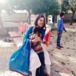 Bhumi Pednekar Instagram - Love her, Protect her, Empower her, Celebrate her. She is shy,had the cutest smile and refused to let me go, full of love little sabreen ❤️ Girl child is a blessing,embrace her 🙏🏻 #hello #sunday #love #empower #our #girls #saandkiaankh Baghpat