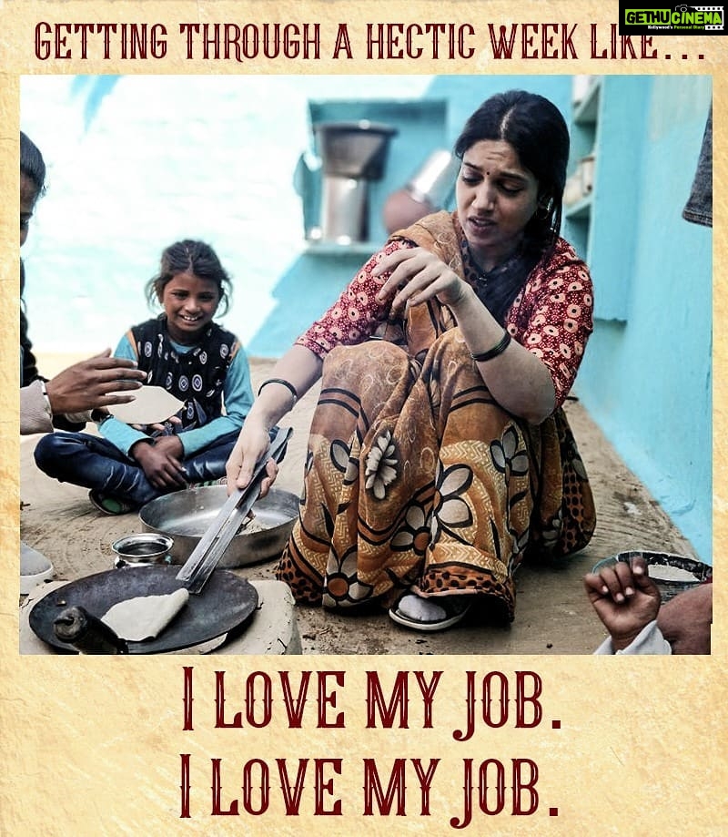 Bhumi Pednekar Instagram - So how's your day job like? #MidWeekMotivation #Sonchiriya #1stMarch