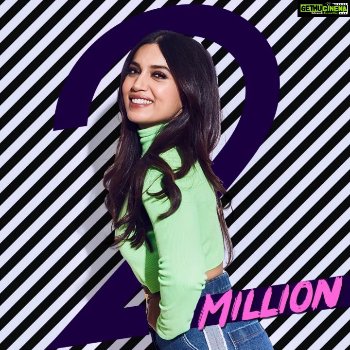 Bhumi Pednekar Instagram - Insta family is now 2 million strong!! ♥️ Feel so blessed to be loved by you all. A BIG HUG to all you lovelies, you are the best! 😘