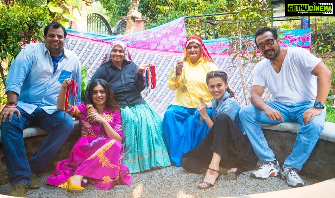 Bhumi Pednekar Instagram - Old is Gold and this is certainly GOLD! Excited to begin the shooting of this groundbreaking real story of world's oldest sharpshooters! @taapsee @tusharhiranandani @anuragkashyap10 @reliance.entertainment @nidhiparmarhira