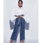 Bhumi Pednekar Instagram - Happy papy promoting #sonchiriya ❤️ Styled by @aasthasharma @aditiagrawal12 Hair @marcepedrozo Makeup @13kavitadas Team @crastosuzan @hmehta75 #sonchiriyapromotions #stylefile #love #noblues #denim
